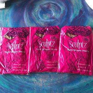 Silkies Sculptz shapewear lot of 3 Large/X-tall